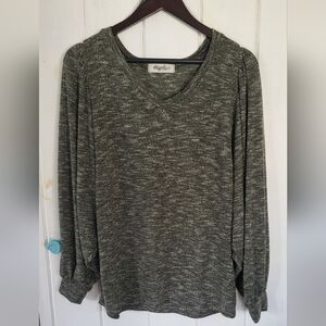 Haptics By Holly Harper Bishop Sleeve Stretch Top